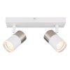 Illuminazione Globo Lighting Brisbon Plafoniera, Faretto da soffitto, Applique, Faretto da parete Bianco, 2-Luci