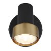 Illuminazione Globo Lighting Mason Plafoniera, Faretto da soffitto, Applique, Faretto da parete Cromo, Nero, 1-Luce