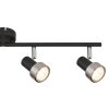 Illuminazione Globo Lighting Mason Plafoniera, Faretto da soffitto, Applique, Faretto da parete Cromo, Nero, 4-Luci