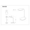 Illuminazione Globo Lighting Botal Lampada da tavolo LED Nero, 1-Luce