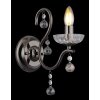 Illuminazione Globo Lighting Camila Applique Cromo, Nero, 1-Luce