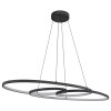 Illuminazione Globo Lighting Spira Lampadario a sospensione LED Nero, 1-Luce