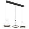 Illuminazione Globo Lighting Grenvix Lampadario a sospensione LED Nero, 1-Luce