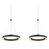 Illuminazione Globo Lighting Grenvix Lampadario a sospensione LED Nero, 1-Luce