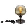 Illuminazione Globo Lighting Maxy Lampada da tavolo Cromo, Nero, 1-Luce