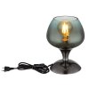 Illuminazione Globo Lighting Maxy Lampada da tavolo Cromo, Nero, 1-Luce