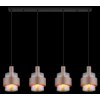 Illuminazione Globo Lighting Milley Lampadario a sospensione Nero, 4-Luci