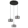 Illuminazione Globo Lighting Fogsy Lampadario a sospensione LED Nero, 1-Luce