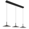 Illuminazione Globo Lighting Lampone Lampadario a sospensione LED Nero, 1-Luce