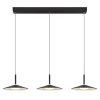 Illuminazione Globo Lighting Lampone Lampadario a sospensione LED Nero, 1-Luce