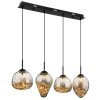 Illuminazione Globo Lighting Firefly Lampadario a sospensione LED Nero, 1-Luce