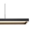 Illuminazione Globo Lighting Sola Lampadario a sospensione LED Nero, 1-Luce, Telecomando