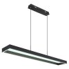 Illuminazione Globo Lighting Sola Lampadario a sospensione LED Nero, 1-Luce, Telecomando
