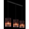 Illuminazione Globo Lighting Gorley Lampadario a sospensione Nero, 3-Luci