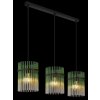 Illuminazione Globo Lighting Gorley Lampadario a sospensione Nero, 3-Luci