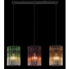 Illuminazione Globo Lighting Gorley Lampadario a sospensione Nero, 3-Luci