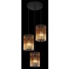 Illuminazione Globo Lighting Gorley Lampadario a sospensione Nero, 3-Luci