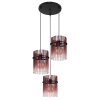 Illuminazione Globo Lighting Gorley Lampadario a sospensione Nero, 3-Luci