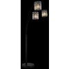 Illuminazione Globo Lighting Gorley Lampada da terra Nero, 3-Luci