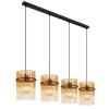 Illuminazione Globo Lighting Gorley Lampadario a sospensione Nero, 4-Luci