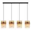 Illuminazione Globo Lighting Gorley Lampadario a sospensione Nero, 4-Luci