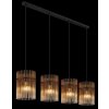 Illuminazione Globo Lighting Gorley Lampadario a sospensione Nero, 4-Luci