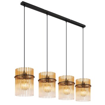 Illuminazione Globo Lighting Gorley Lampadario a sospensione Nero, 4-Luci