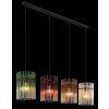 Illuminazione Globo Lighting Gorley Lampadario a sospensione Nero, 4-Luci