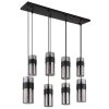 Illuminazione Globo Lighting Scarfina Lampadario a sospensione Nero, 8-Luci