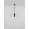 Illuminazione Globo Lighting Scarfina Lampadario a sospensione Nero, 1-Luce