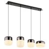 Illuminazione Globo Lighting Cristallica Lampadario a sospensione LED Antracite, 1-Luce