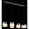 Illuminazione Globo Lighting Cristallica Lampadario a sospensione LED Antracite, 1-Luce