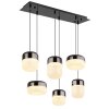 Illuminazione Globo Lighting Cristallica Lampadario a sospensione LED Antracite, 1-Luce