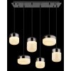 Illuminazione Globo Lighting Cristallica Lampadario a sospensione LED Antracite, 1-Luce