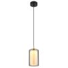 Illuminazione Globo Lighting Lampigna Lampadario a sospensione LED Ottone, Nero, 1-Luce