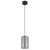 Illuminazione Globo Lighting Lampigna Lampadario a sospensione LED Ottone, Nero, 1-Luce