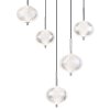 Illuminazione Globo Lighting Aida Lampadario a sospensione LED Cromo, 1-Luce