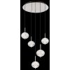 Illuminazione Globo Lighting Aida Lampadario a sospensione LED Cromo, 1-Luce