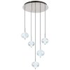 Illuminazione Globo Lighting Aida Lampadario a sospensione LED Cromo, 1-Luce