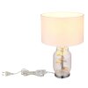 Illuminazione Globo Lighting Ginko Lampada da tavolo Cromo, Trasparente, chiaro, 1-Luce