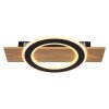 Illuminazione Globo Lighting Jayden Plafoniera LED Legno scuro, Écru, 1-Luce