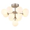 Illuminazione Globo Lighting Grappy Plafoniera Nichel opaco, 13-Luci