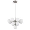 Illuminazione Globo Lighting Grappy Lampadario a sospensione Nichel opaco, 13-Luci