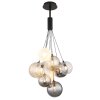 Illuminazione Globo Lighting Ballgi Lampadario a sospensione Nero, 9-Luci