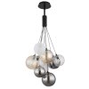 Illuminazione Globo Lighting Ballgi Lampadario a sospensione Nero, 9-Luci