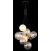 Illuminazione Globo Lighting Ballgi Lampadario a sospensione Nero, 9-Luci