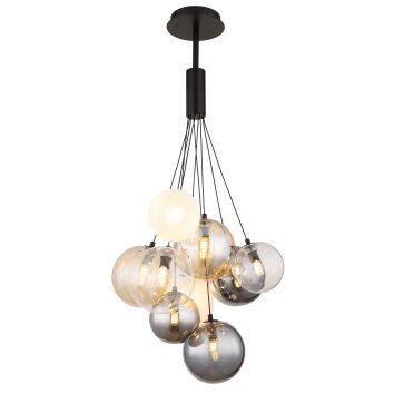 Illuminazione Globo Lighting Ballgi Lampadario a sospensione Nero, 9-Luci