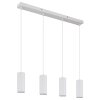 Illuminazione Globo Lighting James Lampadario a sospensione Bianco, 4-Luci