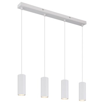 Illuminazione Globo Lighting James Lampadario a sospensione Bianco, 4-Luci