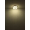 Illuminazione Globo Lighting Klunka Plafoniera LED Cromo, 1-Luce, Telecomando